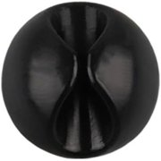 BDKWID-20Pcs Black Cable Management Clip Organizer Sticky Silicone Self-Adhesive Cable Holder Clips Cable Straps Cord Management