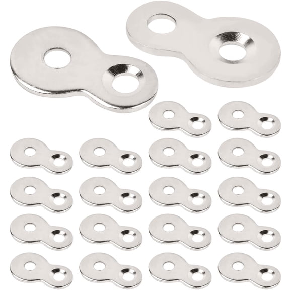 BDKWID-20Pcs Figure 8 Fastener,Iron Table Top Connector Desk Top Fasteners Clip,Heavy Duty Table Top Fasteners Hardware Desk Top Fastener,Easy to Install,for Wood Chair Table Top Repair