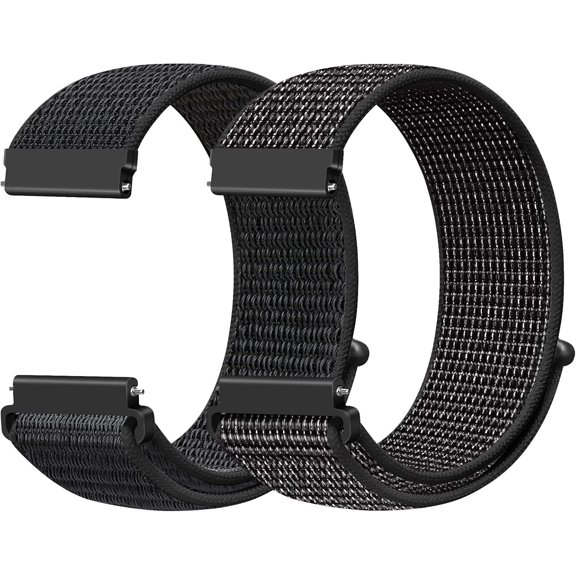 BDKWID-24mm Nylon Sport Quick Release Watch Band Compatible with Garmin Venu X1/TicWatch Altas/TicWatch Pro 5/Pro 5 Enduro/COROS Nomad/iTouch AIR 4 41mm 46mm/AIR 3 44mm/Suunto 9/9 Baro/9 Titanium