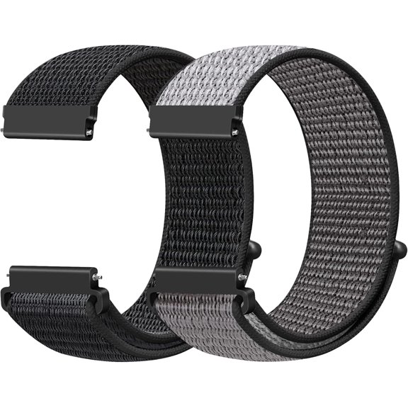 BDKWID-24mm Nylon Sport Quick Release Watch Band Compatible with Garmin Venu X1/TicWatch Altas/TicWatch Pro 5/Pro 5 Enduro/COROS Nomad/iTouch AIR 4 41mm 46mm/AIR 3 44mm/Suunto 9/9 Baro/9 Titanium