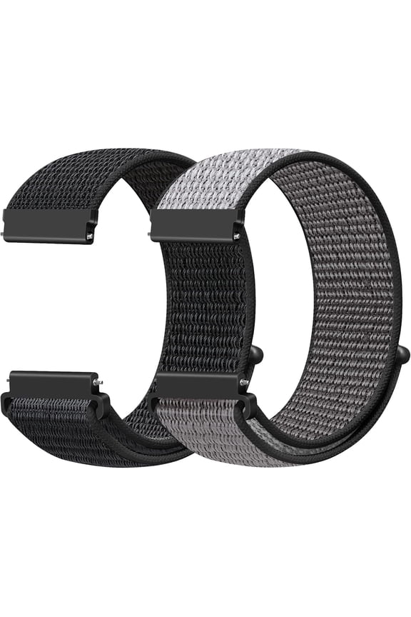 -24mm Nylon Sport Quick Release Watch Band Compatible with Garmin Venu X1/TicWatch Altas/TicWatch Pro 5/Pro 5 Enduro/COROS Nomad/iTouch AIR 4 41mm 46mm/AIR 3 44mm/Suunto 9/9 Baro/9 Titanium