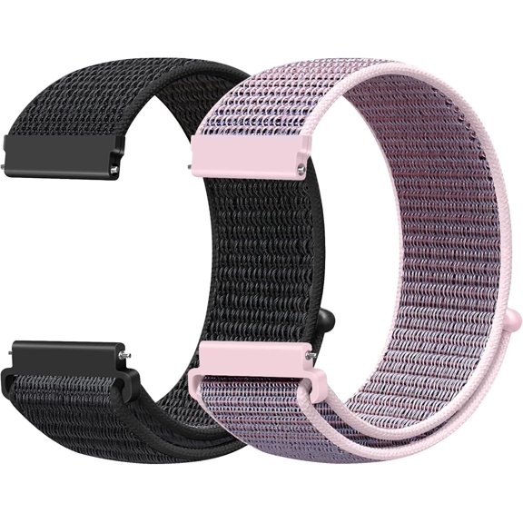 BDKWID-24mm Nylon Sport Quick Release Watch Band Compatible with Garmin Venu X1/TicWatch Altas/TicWatch Pro 5/Pro 5 Enduro/COROS Nomad/iTouch AIR 4 41mm 46mm/AIR 3 44mm/Suunto 9/9 Baro/9 Titanium