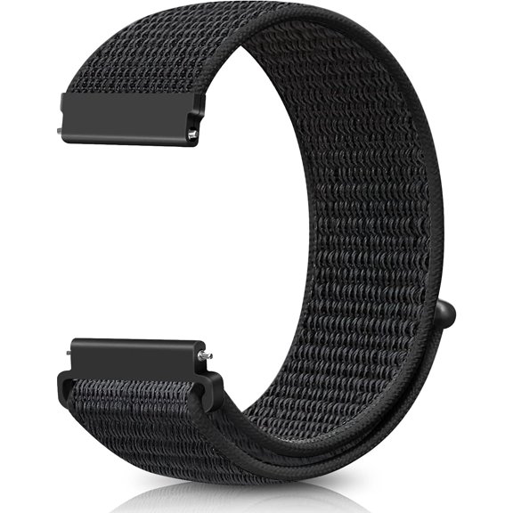 BDKWID-24mm Nylon Sport Quick Release Watch Band Compatible with Garmin Venu X1/TicWatch Altas/TicWatch Pro 5/Pro 5 Enduro/COROS Nomad/iTouch AIR 4 41mm 46mm/AIR 3 44mm/Suunto 9/9 Baro/9 Titanium