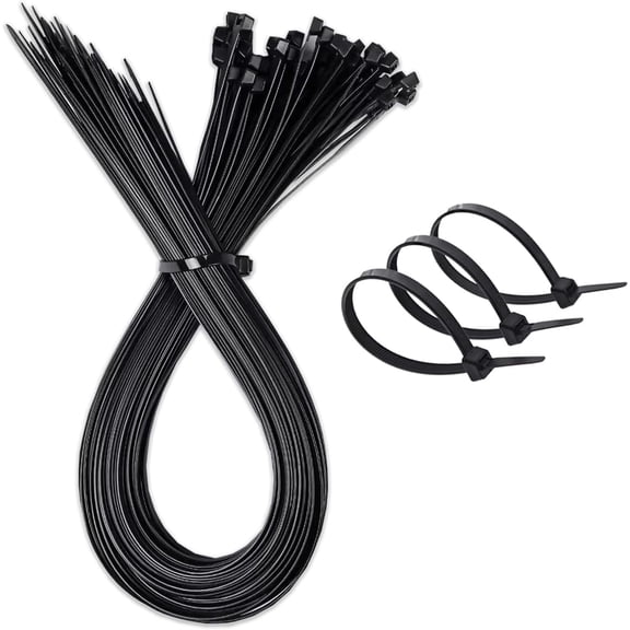 BDKWID-25 Pack 30 inch Zip Ties, Self-Locking Nylon Wire Ties with 110lbs Tensile Strength, Heavy Duty Extra Large Cable Ties-UV-Resistant, High/Low Temperature Resistant for Indoor Outdoor(Black)