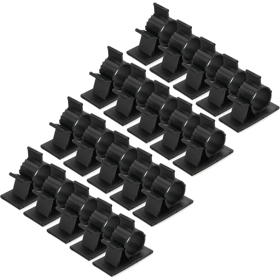 Modular Cable Management Clips BDKWID-25Pcs Cable Management Clips, 17-20mm Dia Self Adhesive Nylon ...