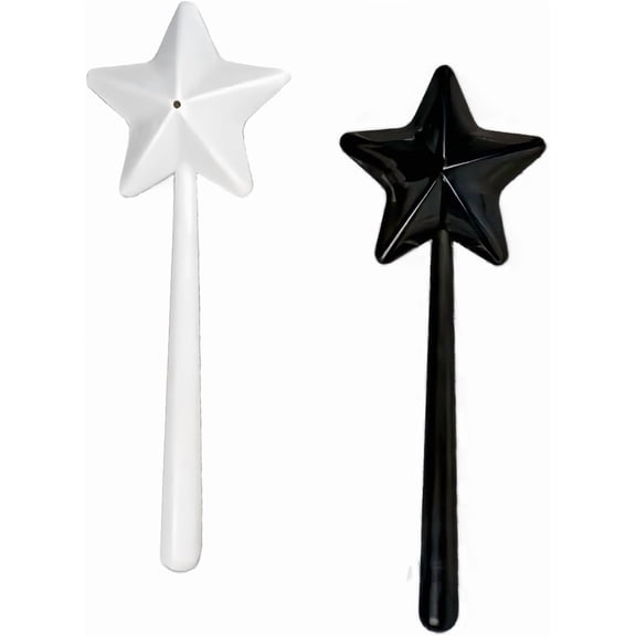 BDKWID-2PC Kitchen Salt Jar Pepper Powder Dispenser Magic Stick Creative Kitchen Dining Utensils family Kitchen Gift (Black and White)