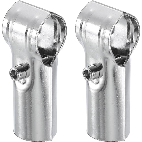 BDKWID-2Pcs Tee Pipe Clamp Connector, Fit 1 Inch(25mm) OD Pipe Rail Corner Fitting Connector 201 Stainless Steel Chain Link Fence Clamp for Fence Railing DIY Project