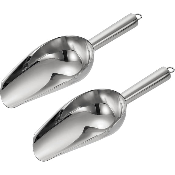 BDKWID-2pcs Metal Ice Scoop, 9.8