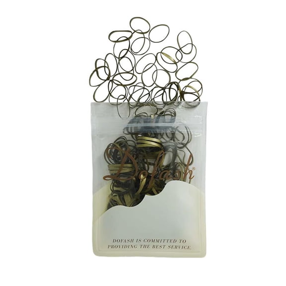 BDKWID-2x50mm Anti-Aging Blonde Rubber Band for Women's Hair (200 Pieces in Bag)