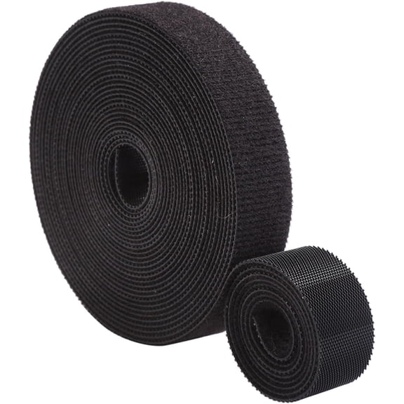 BDKWID-3/4 inch Reusable Cable Ties, Cut to Length, Self-Gripping Hook and Loop cinch strap Quick Wrap Cable Fastener Straps Adjustable Cord Ties Wire Ties for Home,Office and Data Centers, 5 yards