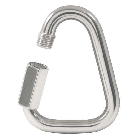 BDKWID-3.5 Inch Delta Quick Link, Stainless Steel Triangle Quick Connector M10 Heavy Duty Chain Connector (1 Pack, 2300lbs Capacity)