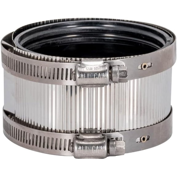 BDKWID-3 Inch No-Hub Coupling with Stainless Steel Clamps, 43405