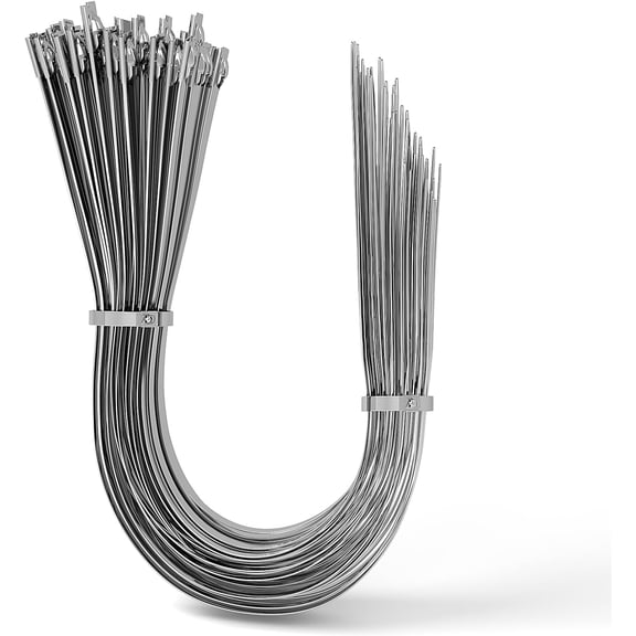 BDKWID-304 Stainless Steel Zip Ties-Heavy Duty Outdoor Wire Ties (25PCS)-18 inch Multi-Purpose Self-Locking Cable Ties-Tensile Strength of 265lbs-Temperature Resistant (-40 to +662)
