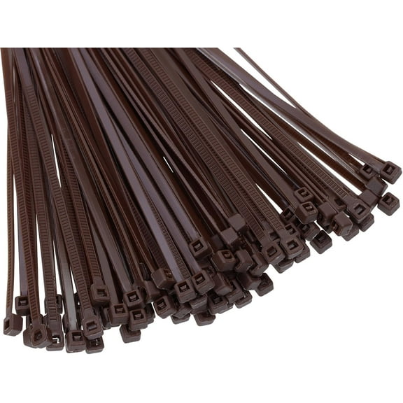 BDKWID-4 Inch Multi-Color Multi-Purpose Nylon zip Ties (4 inch, 200pcs Dark Brown)