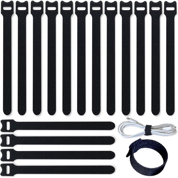 BDKWID-50pcs 8 Inch Cable Ties, Multi-purpose Adjustable Cables Management Wire Ties Cable Straps for Organizing Home, Office and Electrical Cords