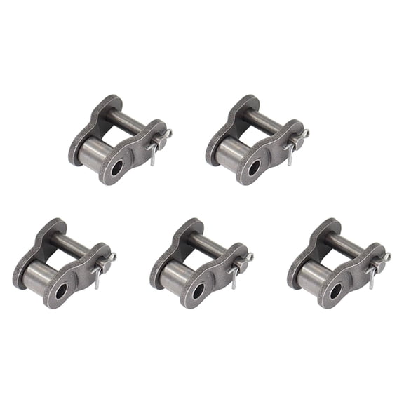 BDKWID-5PCS Roller Chain Offset Half Link #50, 5/8 Inch Pitch Carbon Steel Crank Link, Standard Chain End Connector Split Links for 10A Chain