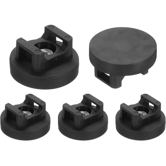 BDKWID-5Pcs Magnetic Zip Tie Mount,31mm Dia Multipurpose Magnetic Cable Clips Organizer Holders Clamps Saddle Type Management Base for Cable Wire Tubing Sleeving Conduit,Black