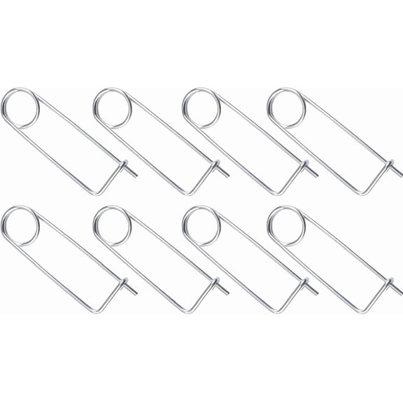 BDKWID-8PCS Steel Brooch Shape Cotter Safety Pins, Spring Pin Wire Lock Pin Quick Lock Brooch Locking Fastener for Farm Lawn Garden Hitch (M2*75)