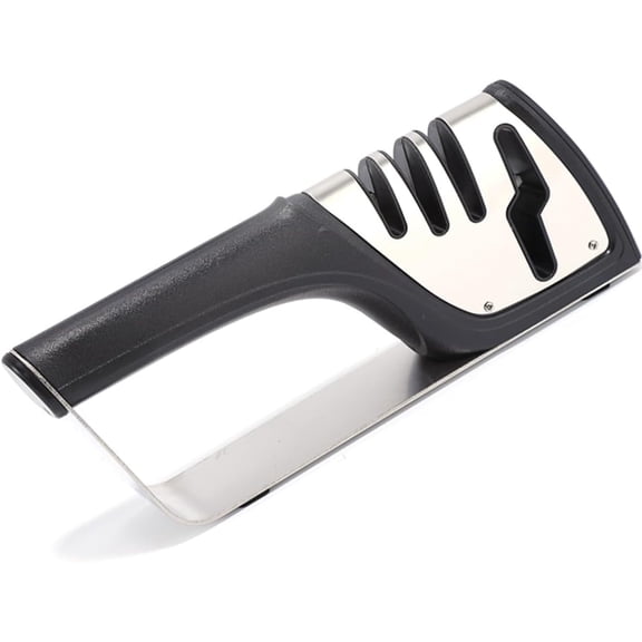 BDKWID-Active 4-Stage Knife Sharpener, Black Precision Sharpening for Kitchen Knives, Scissors & Pocket Knives with Sturdy Stainless Steel Base