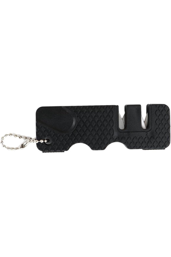 -Black Pocket Knife Sharpener, Handheld Keychain Sharpening Tool For Outdoor Camping Kitchen Knives Accessories Kitchen Utensils and Gadgets