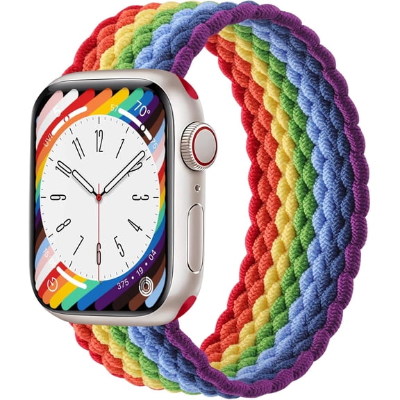 BDKWID-Braided Solo Loop Bands Compatible with Apple Watch Band 38mm 40mm 41mm 42mm 44mm 45mm 46mm 49mm Women Men, Stretchy Nylon Sport Elastic Strap for iWatch Series 11 10 9 8 7 6 5 4 3 2 1 SE Ultr