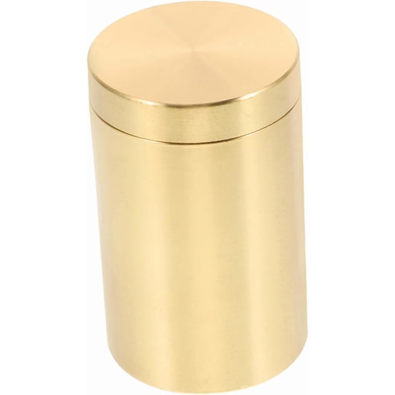 BDKWID-Brass Tea Canister Small Sealed Storage Container for Tea Snacks Candy Coffee Kitchen Organization Air-Tight Food Jar