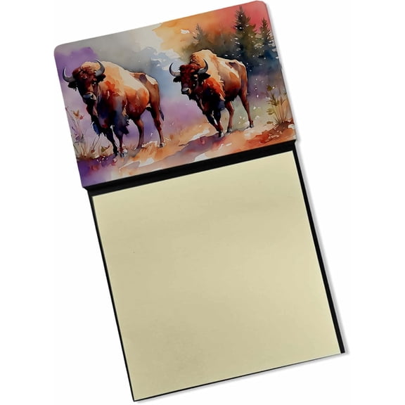 BDKWID-Buffalo Sticky Note Holder Refillable Dispenser Self-Sticky Note Pads, Memo Pads Blank Desk Accessories