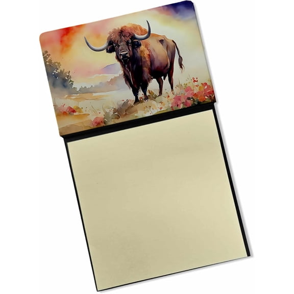 BDKWID-Buffalo Sticky Note Holder Refillable Dispenser Self-Sticky Note Pads, Memo Pads Blank Desk Accessories