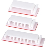 BDKWID-Cable Management Clips, 20Pcs Cable Organizers Wire Clips Cord Holder for TV PC Ethernet Cable Desk Home Office White