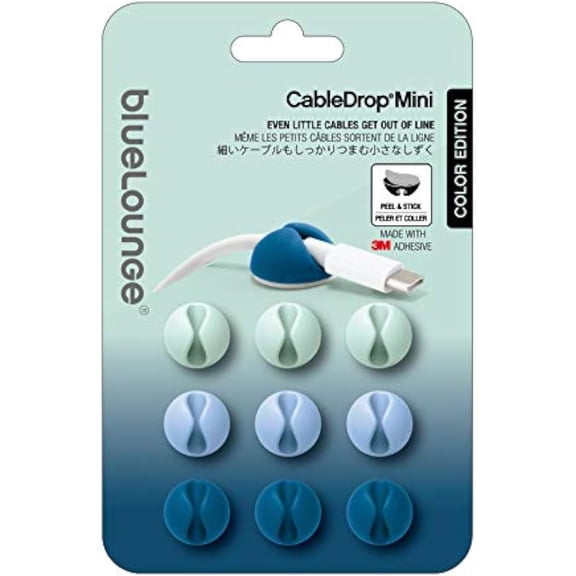 BDKWID-CableDrop Mini, 9pcs - Ombre Blue