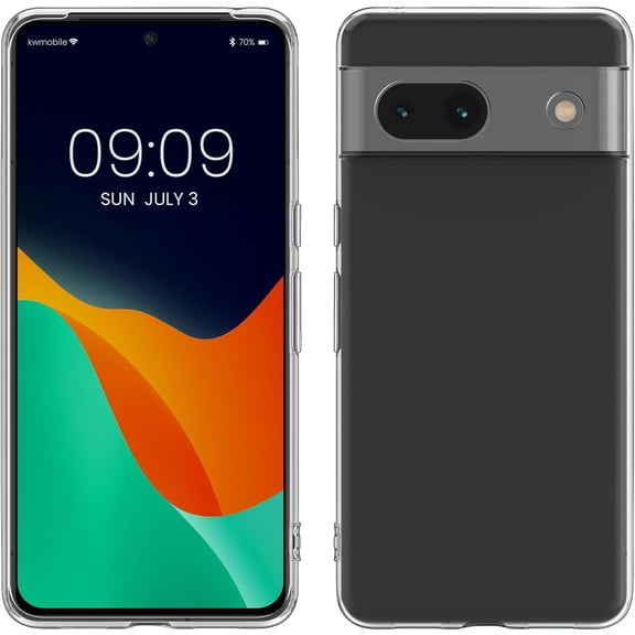 BDKWID-Case Compatible with Google Pixel 8a - Clear Case Soft Slim Flexible Protective TPU Phone Cover - Transparent