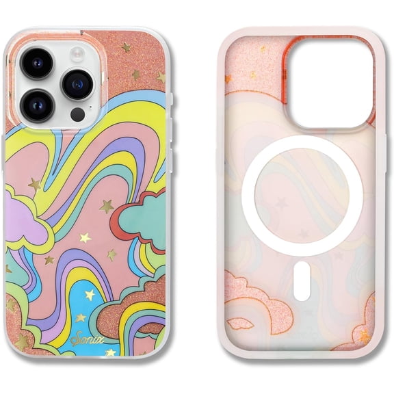 BDKWID-Case for iPhone 15 Pro | Compatible with MagSafe | 10ft Drop Tested | Illusion