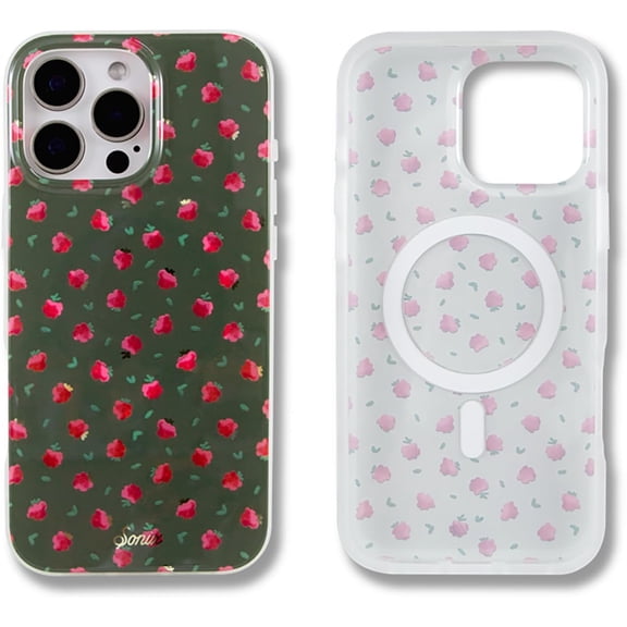 BDKWID-Case for iPhone 16 Pro Max | Compatible with MagSafe | 10ft Drop Tested | Raspberry Delight