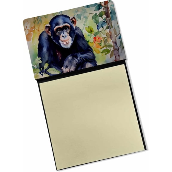 BDKWID-Chimpanzee Sticky Note Holder Refillable Dispenser Self-Sticky Note Pads, Memo Pads Blank Desk Accessories