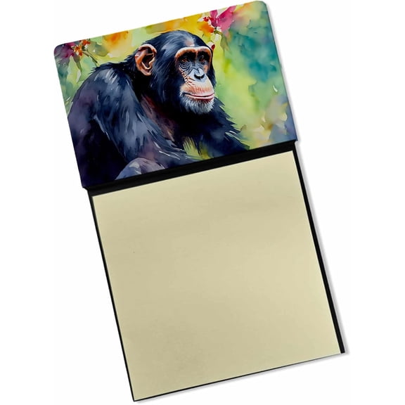 BDKWID-Chimpanzee Sticky Note Holder Refillable Dispenser Self-Sticky Note Pads, Memo Pads Blank Desk Accessories