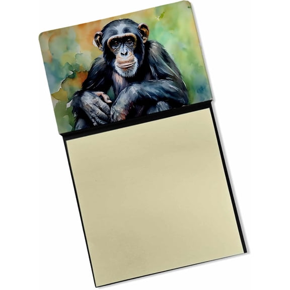 BDKWID-Chimpanzee Sticky Note Holder Refillable Dispenser Self-Sticky Note Pads, Memo Pads Blank Desk Accessories