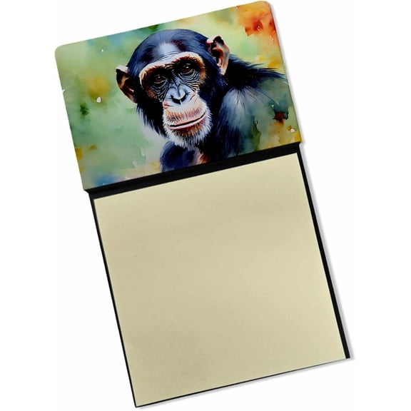 BDKWID-Chimpanzee Sticky Note Holder Refillable Dispenser Self-Sticky Note Pads, Memo Pads Blank Desk Accessories