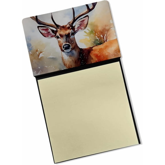 BDKWID-Deer Sticky Note Holder Refillable Dispenser Self-Sticky Note Pads, Memo Pads Blank Desk Accessories