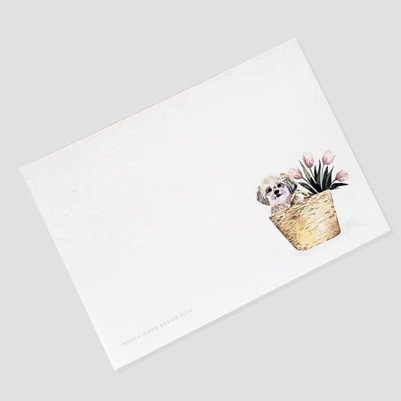 BDKWID-Dog Breeds Sticky Notes - 4" x 3" 50 Sheets. Notepad, to Do List, Reminder Note. Gift for Dog Lovers. (1, Shih TZU)