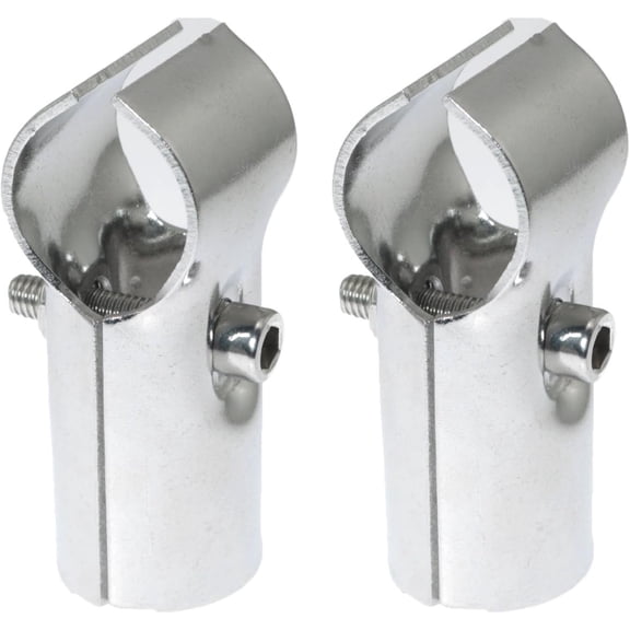 BDKWID-ELECS 2PCS Stainless Steel Pipe Connector Tee 25mm End Rail T Clamp For 1 inch OD Chain Link Fence Pipe Clamps Includes Bolts and Nuts