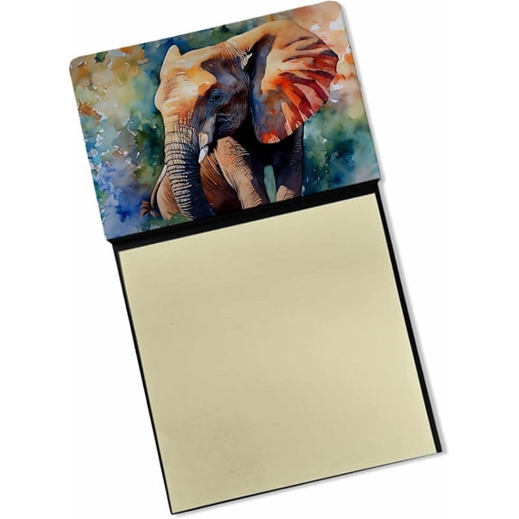 BDKWID-Elephant Sticky Note Holder Refillable Dispenser Self-Sticky Note Pads, Memo Pads Blank Desk Accessories