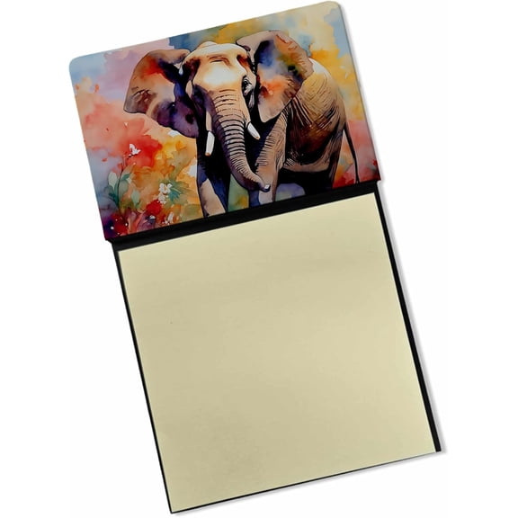 BDKWID-Elephant Sticky Note Holder Refillable Dispenser Self-Sticky Note Pads, Memo Pads Blank Desk Accessories