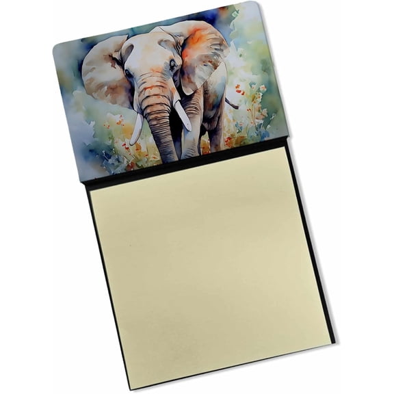 BDKWID-Elephant Sticky Note Holder Refillable Dispenser Self-Sticky Note Pads, Memo Pads Blank Desk Accessories