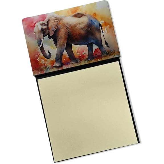 BDKWID-Elephant Sticky Note Holder Refillable Dispenser Self-Sticky Note Pads, Memo Pads Blank Desk Accessories
