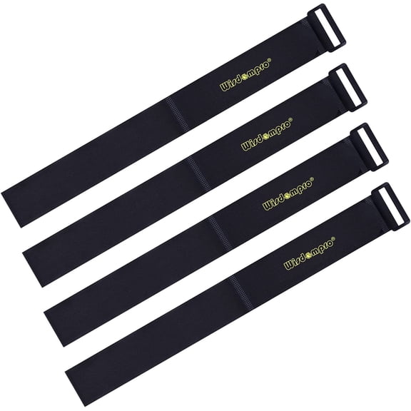 BDKWID-Extra Large 4 Pack 2 x 37 Inches Hook and Loop Strap, Reusable Fastening Cable Tie Down Straps by - Reusable, Durable Functional Cinch Cable Straps for Your Home, Office, Workspace