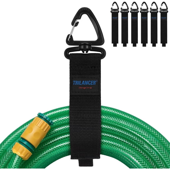 BDKWID-Hook-and-Loop Storage Straps with Triangular Buckle to Hang on Walls, for Garage Organization and Storage, for Cables, Wires, Rope, Hoses, Tools of Home, Workshop, Studio, Shop6L