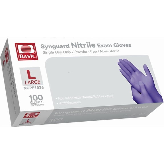 BDKWID-INTCO Basic Medical Nitrile Exam Gloves,Disposable Gloves - Latex-Free & Powder-Free for Medical,Cleaning,Food Safe