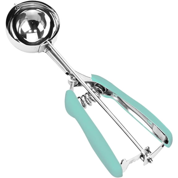 BDKWID-Ice Cream Scoop, 18/8 Stainless Steel Cookie Scoops for Baking, Ice-cream Scooper with Trigger Release, Cookie Dough Scoop with Non-slip Grip