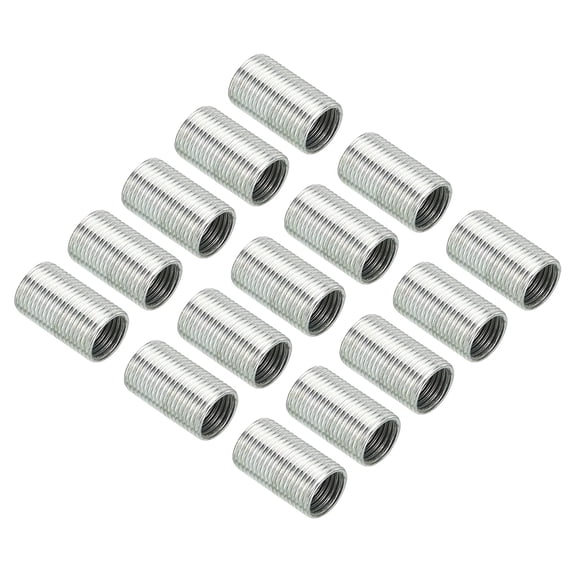BDKWID-M12-1.0 to M10-1.0 Thread Adapters Sleeve Reducing Nut, 15 Pack 20mm Screw Conversion Nut Threaded Tube Coupler Connector Pipe Fitting