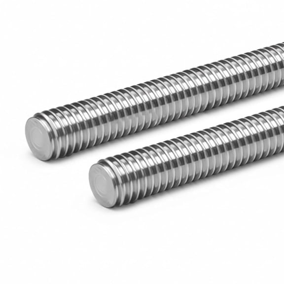 BDKWID-M5 Threaded Rods 304 Stainless Steel,All Thread Stud Bar 0.8mm Pitch 300mm Length Long Right Hand Threaded Screw for Beaded Garden Stake Rods Construction Plumbing DIY(2 pcs)